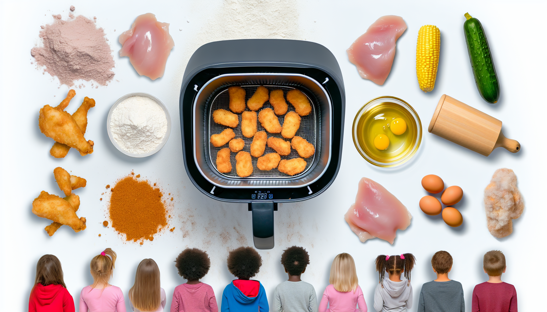 Nuggets Caseros Airfryer: Comida Saludable para Niños en Casa